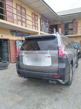 Toyota Prado rear with upgraded bumper and exhaust tips