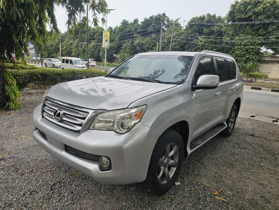 Silver Lexus GX ready for accessory installation