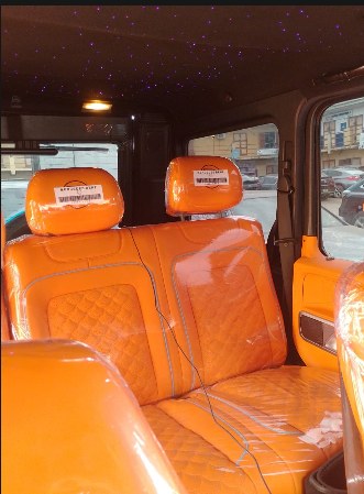 Custom quilted leather seats with starlight roof